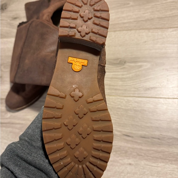 Brown Leather Knee-High Boots - Picture 4 of 7